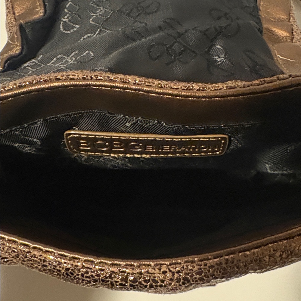 BCBGeneration Bronze Quilted Crossbody With Chain Woven Strap - Picture 13 of 14